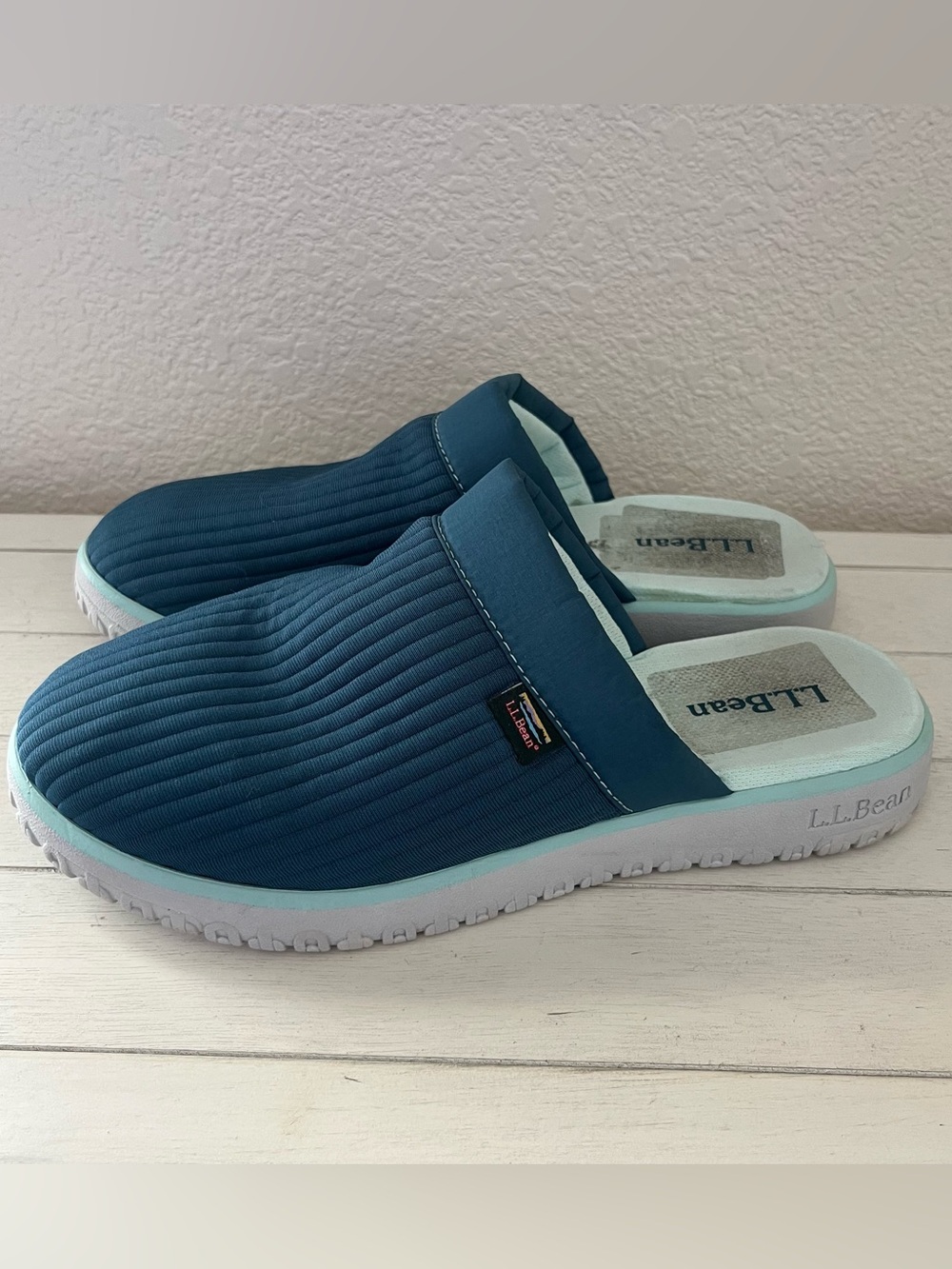 L.L. Bean Airlight Scuff Slippers Slip On Mules Shoes Womens Size 7